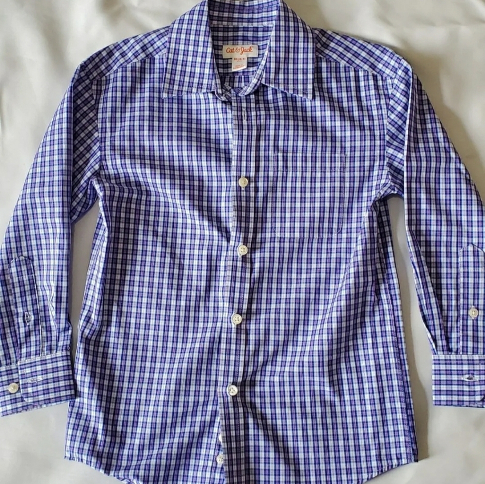 Cat & Jack long sleeve plaid shirt